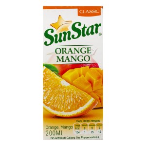 آبمیوه پرتقال انبه سان استار200