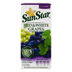 آبمیوه انگورقرمزوسفیدسان استار200