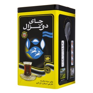 چای سیاه شکسته خارجی(سیلان) ارل گری دوغزال قوطی400