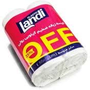 کیسه زباله ضخیم کیلویی رولی70*55(سفید)2رول لندی