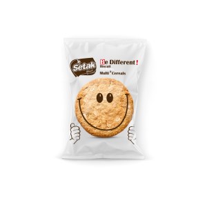 بیسکویت سبوسدارچندغله طرح لبخند ستاک30