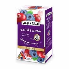 دمنوش بلوبری کرنبری(چای دسر)فان تایم جعبه12