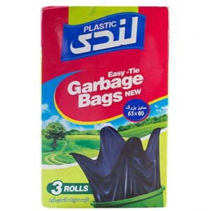 کیسه زباله آسان گره بزرگ 65*80لندی3رول30