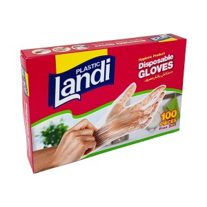 دستکش یکبارمصرف جعبه لندی100
