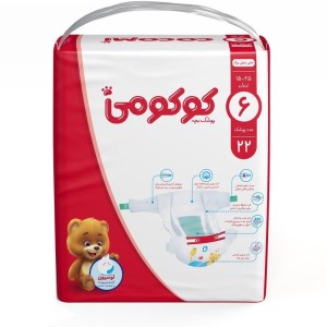 پوشک کوکومی سایز6 با لوسیون22