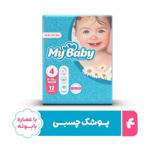 پوشک چسبی سایز4مای بیبی12