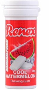 آدامس دراژه قوطی استوانه هندوانهRenex