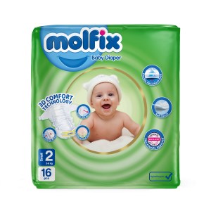 پوشک بچه مولفیکس16سایز2