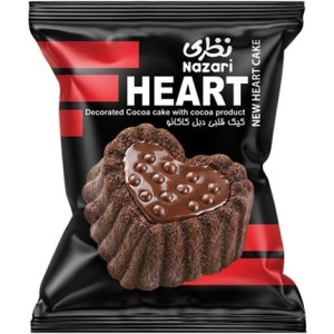 کیک قلبی دبل کاکائو نظری