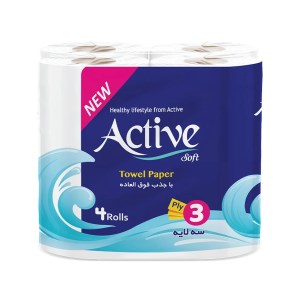 دستمال کاغذی حوله اکتیو4قلو