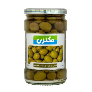 کنسروزیتون شوردرشت باهسته مکنزی شیشه660