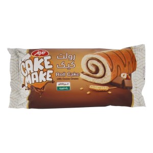 کیک رولت وانیلی باکرم کاکائو مزمز40