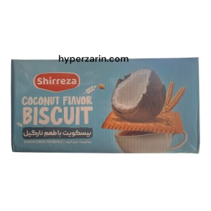 بیسکویت باطعم نارگیل جعبه شیررضا1.1