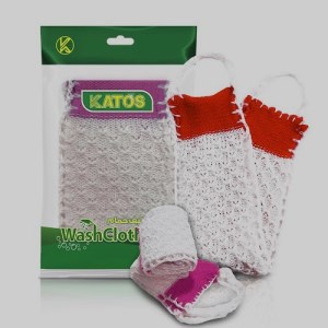 لیف حمام بلند نخی دسته دار(شستشوی پشت بدن)کاتوس