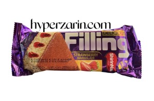 کیک روغنی مغز ژله طعم توت فرنگی شیرین ناب100