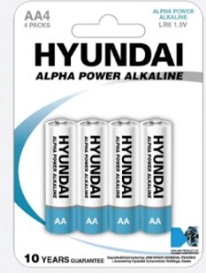 باطری نیم قلمی4الکالین اولتراپرمیوم4AAAhyundai