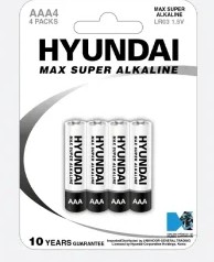 باطری قلمی4الکالین اولتراپرمیوم4AAhyundai