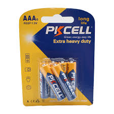 باطری نیم قلمی 6عددی pkcell