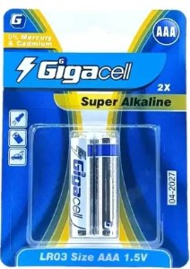 باطری آلکالین پریمیوم نیم قلمی گیگاسل2