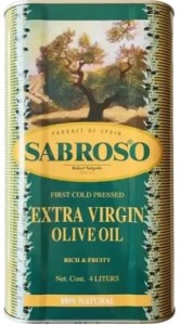 روغن زیتون سابروسو اسپانیا 4 لیتر حلب